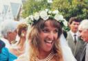 Jackie Higham on her wedding day