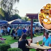 You can enjoy street food in the garden at The Fox at Lyng.