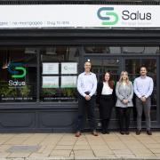 Norfolk firm, Salus Mortgage Solutions, is celebrating a move to a new office in Dereham Market Place. L-R Brad Bedingfield, Emily Franks, Georgina Thew, Kieran Smith