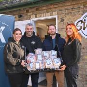 The Station Bakery opens in Reepham - L-R Charlie Wood, Simon Chipperfield, Nick Henry and Martha Clapton Picture: Sonya Duncan