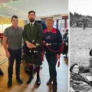 Watch legendary D-Day bagpiper Bill Millin's grandson Jacob perform at the The Railway Tavern in Dereham, Norfolk