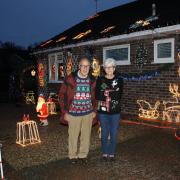 Dennis and Mandy Firmage have once again decorated their home in Toftwood with Christmas lights