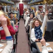 The first journey for the Mid-Norfolk Railway’s Polar Express was for Ukrainian children living in Norfolk, organised with Dereham Ukraine Centre