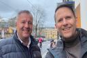 Jarl (left) and Andrew Barnes, who both hail from Dereham, pictured together in Oslo, Norway