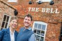 The Brisley Bell's owners Amelia Nicholson and Marcus Seaman.