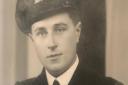George Henry Shepherd Jones pictured on commissioning as a Sub-Lieutenant (Air) in the RNVR in 1944