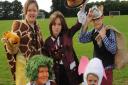 Children from Archbishop Sancroft School in Harleston dress up as characters from Roald Dahl books. Jackelyn Flatt-giraffe, Tye Caldwell-willy wonka, Thomas Cossey-Mr Fox, Amy Baldry-oompa loompa and Isaac Low-mouse.