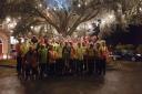 Dereham Runners juniors and seniors in festive mood on Monday. Picture: Club