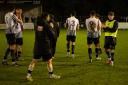 Dereham Town as they fell to a 2-0 defeat away to third-placed Spalding United in the Northern Premier League - Midlands Division.