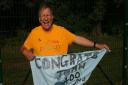 John Richardson was cheered on by friends and family in Swaffham on September 2 as he completed his 400th Parkrun