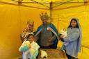 A scene from the Nativity photo booth in Dereham