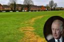 A playing field owned by the King at Dersingham has been vandalised