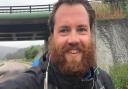 Edward Lloyd Owen who is walking 2800 miles from Cyprus to London for charity