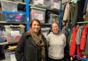 Dawn Temple (left) has set up the Breckland Children's Clothes Bank. She is pictured with volunteer Sorcha Toogood