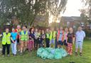 The Dereham Runners Athletics Club joined the town's litter picking group for a clean-up day Picture: Supplied