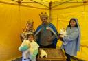 A scene from the Nativity photo booth in Dereham