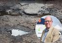 A councillor has spoken out about the worsening condition of the potholes in Dereham's marketplace.