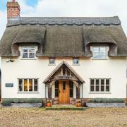 The front of Thatched House, a four-bed cottage in Whinburgh