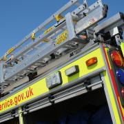 Fire crews attended after a light aircraft crashed