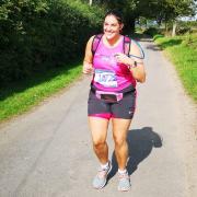 Kirsty Richardson will run her first marathon on September 12.