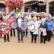 Breckland councillors and Dereham Community Crafters were pictured last week with some of the delightful knitted creations.