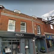 The roof of the building which formerly contained Dereham's branch of Prezzo, and prior to that, the shop Chambers.