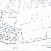 The plan drawn up by Mr Gore's agents, the Sketcher Partnership, showing how the proposed bungalows would be laid out in a corner of the former Palgrave Brown site, accessed via a private drive coming off from Shipdham Road. The main part of the former
