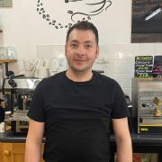 Osman Corbaci, new manager at Dereham's Sweetleaf Cafe