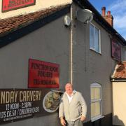Landlord Mark Fryer at The Millwrights Arms pub in Toftwood
