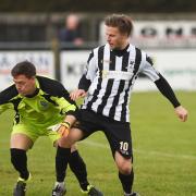 Danny Beaumont will be looking to continue his goalscoring form against Mildenall on Tuesday evening. Picture: Ian Burt