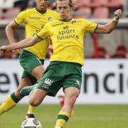Todd Cantwell in loan action for Fortuna Sittard. Picture: Ivo Delahaye