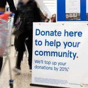 The new Trussell Trust donation point at Tesco Extra in Dereham, means shoppers can drop off long-life food whenever they are in store, with the supermarket topping up customer donations by 20pc in the form of a cash donation.