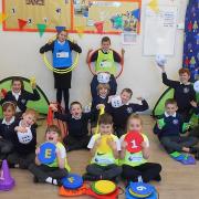 Pupils at St Mary's Primary School in Beetley with their new football kit.  Picture: Caroline O'Donnell