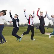 An illustration from the Girls Golf Rocks poster. Picture: LEADERBOARD PHOTOGRAPHY