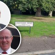 Mayor of Dereham Hugh King (upper inset) and Labour town and district councillor Harry Clarke (lower inset) both raised concern about the potential loss of green spaces in Dereham.