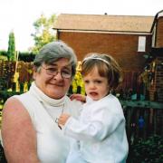 Janet James, from Dereham, pictured with her granddaughter Megan