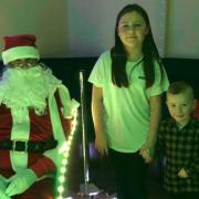 Children with Father Christmas at Toftwood Social Club