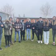 Some of the A-Level students from Fakenham Sixth Form who are heading to Iceland Picture: Supplied by Sally Hirst