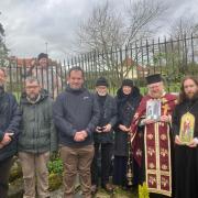 Orthodox Christians paid tribute to Saint Withburga in Dereham on the anniversary of her death Picture: Supplied