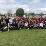 The ladies' teams which took part in the Festival at Bradenham CC on Sunday.