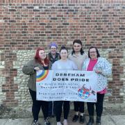 Ben Greentree and other members of the Dereham Does Pride organising committee