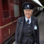 Mid-Norfolk Railway working volunteer, Lyn Milns
