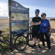 Hazel Cleave and her grandson, Alfie Bloomfield, cycled the 170-mile way of the roses