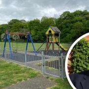 Hugh King (inset) mayor of Dereham Town Council has been speaking after announcing that a supplier has been appointed, and designs are currently being finalised as part of its £400,000 project to refurbish and improve play areas across the town