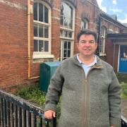 Ray O’Callaghan, Breckland councillor for Dereham's Withburga ward, outside the former Sure Start building on London Road in Dereham