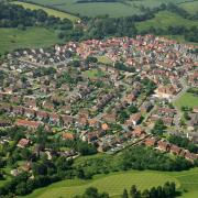 An aerial view of Dereham, where Dereham Day will be held.