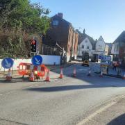 Swaffham Road in Dereham has been forced to close after reports from the public said they smelt gas in the area